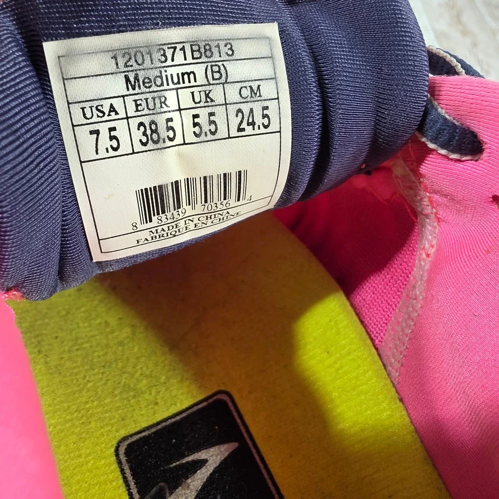 Brooks Glycerin 11‎ Womens Running Shoes Pink Navy Blue 1201371B813 Size 7.5 B
